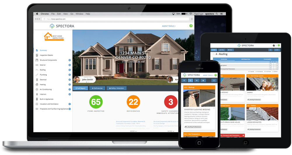 Our Spectora reports can be viewed on any device!